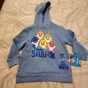 Nickelodeon pinkfong musical Baby Shark blue hoodie 3T NWT